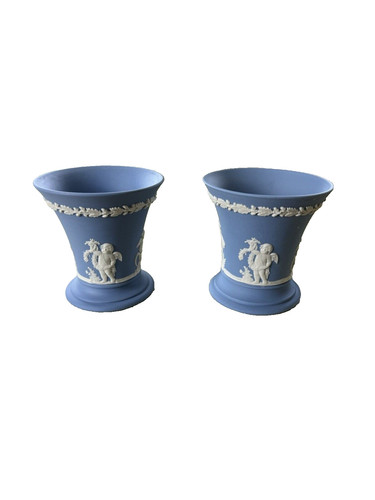 Pair wedgwood jasperware - a, of