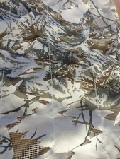 Camouflage 3D winter snow mesh