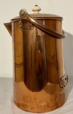 Antique Vintage Large Copper Milk Churn French 1920’s Art Deco Farmhouse 