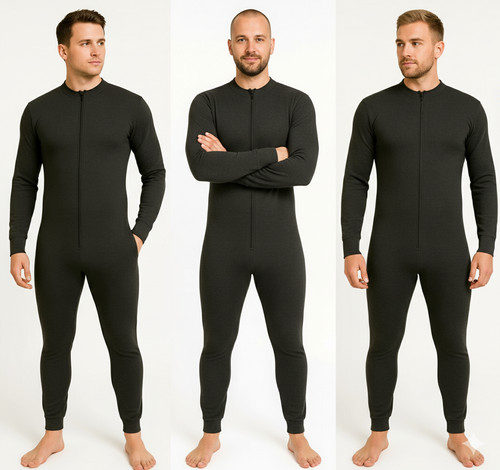 Mens thermal suit zipped - thermal,