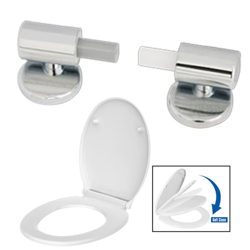 Toilet seat soft close hinges - toilet,