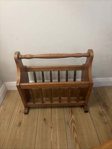 Vintage wooden magazine rack - vintage,