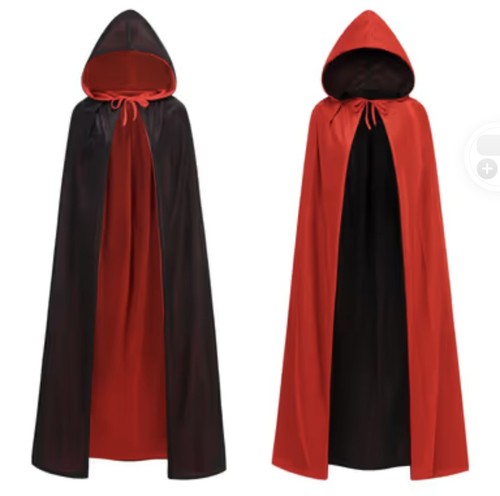 Reversible hooded cape - cape, cloak