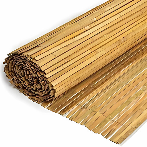 Bamboo slat fence screen - fence,