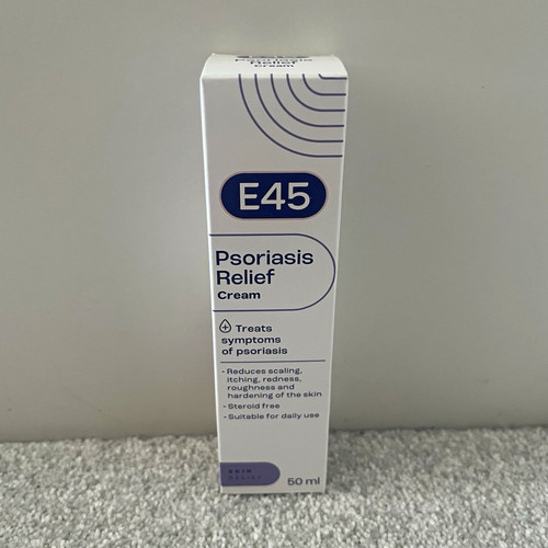 E45 psoriasis relief cream - e45,