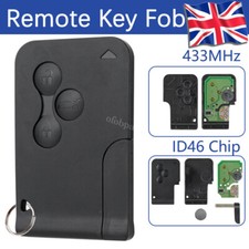 Remote Key Card Fob 3B 433MHz For Renault Megane 2003 2004 2005 2006 2007 2008