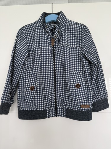 Boys gingham check jacket next