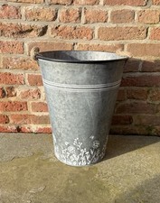 Large 46cm Galvanised Zinc