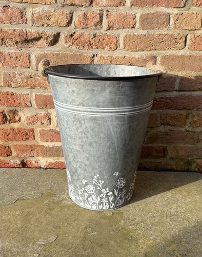 Large 46cm galvanised zinc - 46cm,