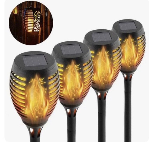 Flickering solar flame lights - solar,