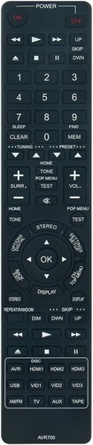 Avr700 replaced remote control - replaced,