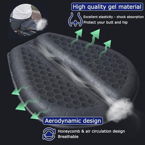 Motorcycle comfort gel seat - motorcycle,