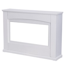 Modern White Fire Surround Wooden Mantelpiece Fireplace Decorative Fits 30/34in