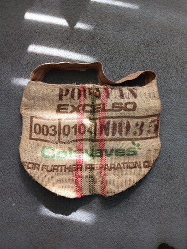 Handmade jute tote - tote, bag