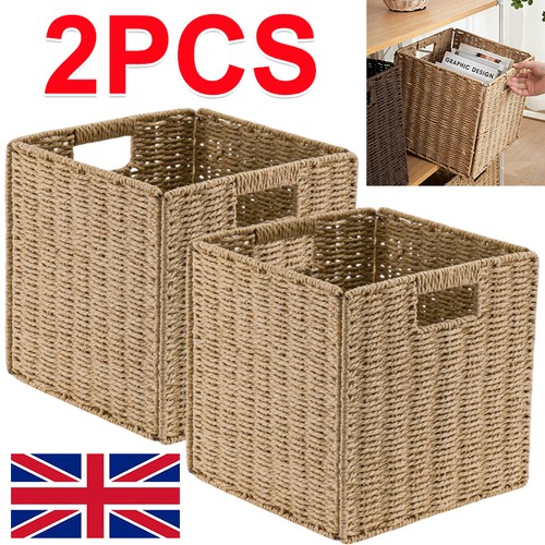 Pcs faux wicker baskets - wicker,