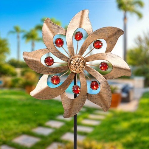 Metal garden windmill - windmill, crystal