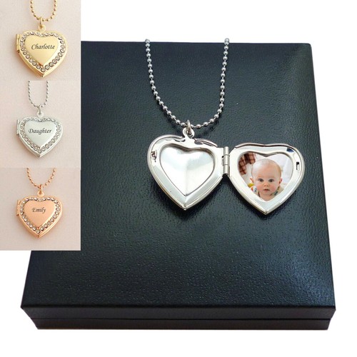 Heart locket necklace - locket,