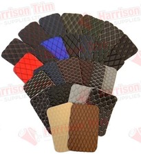 Faux Leather quilted seating vinyl, panel van lining, for campervan upholstery 