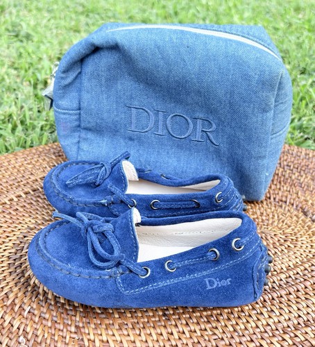 Christian baby dior blue suede - baby,