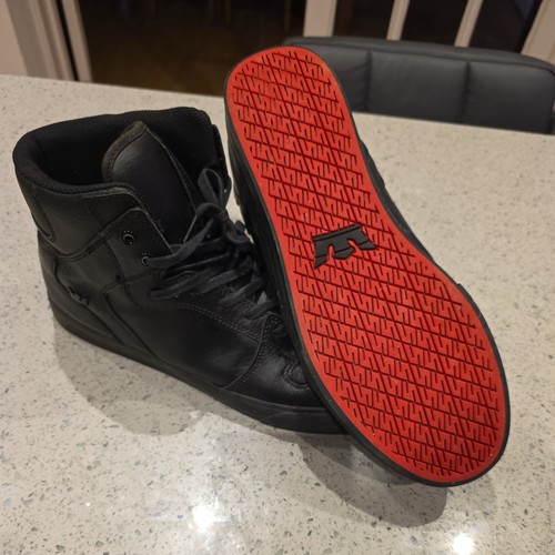 Supra skytop black - black, leather