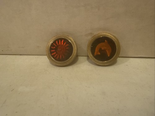 Vintage holographic brass pog - vintage,