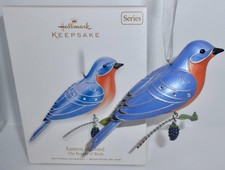 Hallmark Christmas Ornament 2010 EASTERN BLUEBIRD 6th in the Beauty of Birds H72