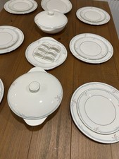 Royal Doulton Carnation Fine Bone China 22 Piece Dinner Set Turines Meat Plate