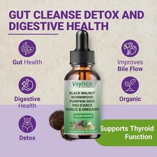 Parasite cleanse -Black walnut, wormwood, cloves in Zeolite & activated Charcoal