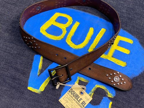 Rrl double leather studded - double,