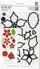 Docrafts Xcut Dies A5 12 Piece Christmas Poinsettia Die Set XCU503931