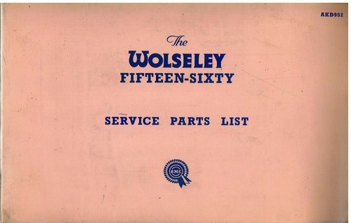 Wolseley 16 60 - 15/60, 16/60