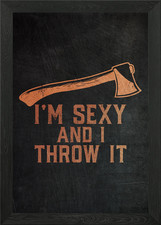 Axe Throwing Hatchet Framed