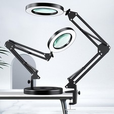 10X Magnifier Glass LED Desk