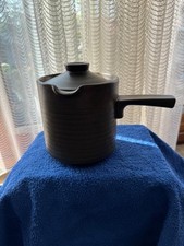 Denby Chevron Casserole / Stock Pot 6” Diameter Chipped Lid