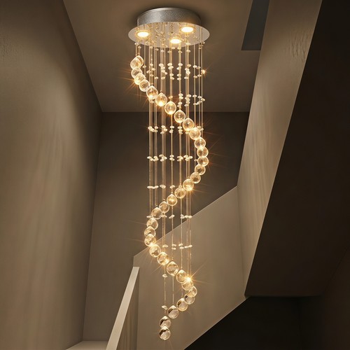 Modern crystal droplet ceiling - crystal,