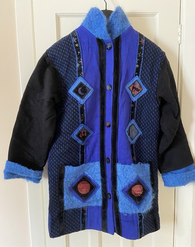 Ladies blue wool - wool, size