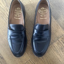 Church’s Loafers Smart Shoes Black Leather UK 8 F Men’s Salisbury Custom Grade