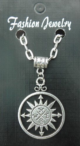 Compass pendant necklace - compass,