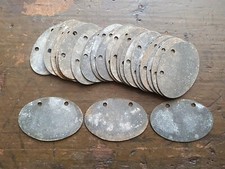 Original WWI Relic German army Soldiers Dog Tag- ID # Empty 