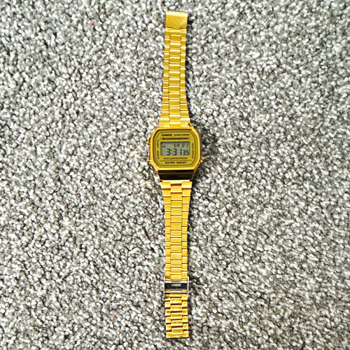 Casio illuminator a168wg gold - casio,