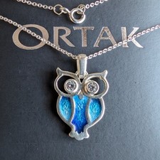 Ortak Orkney Owl Bird Pendant