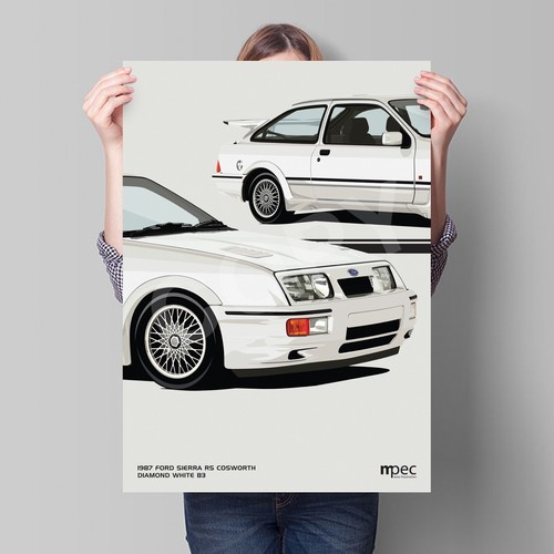Illustration ford sierra - illustration,