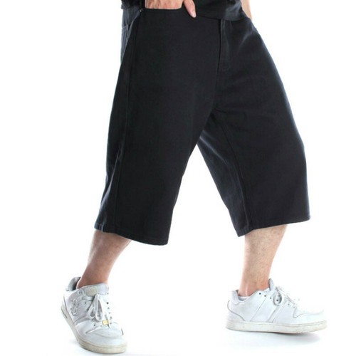Men denim shorts - men, cropped