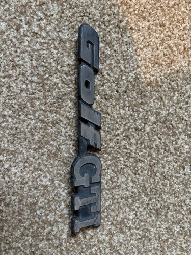 Mk2 golf gti rear badge - golf,