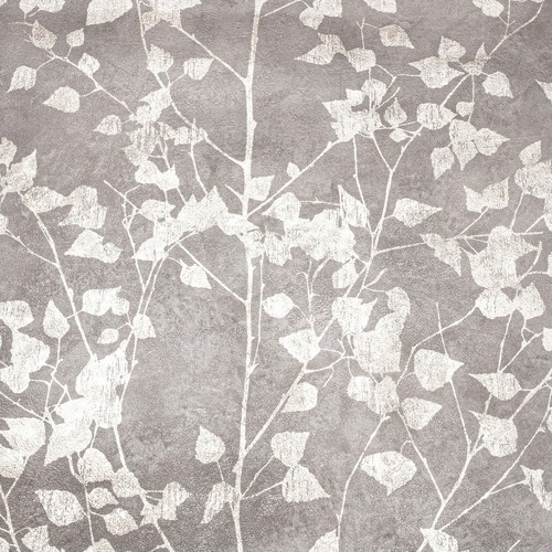 Charcoal grey floral wallpaper - charcoal,