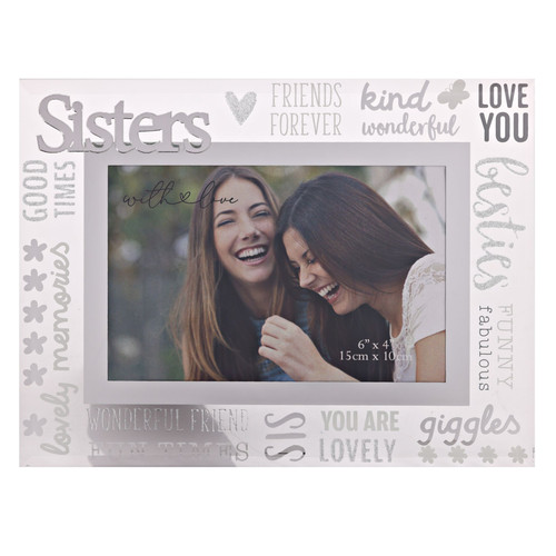 With love sisters 17x22x12cm - with,