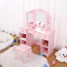 Girls' Vanity Table Chair Set
