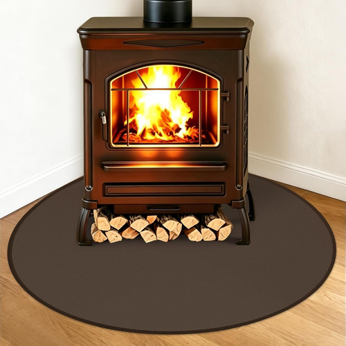 Teardrop fireproof hearth - fireproof, mat
