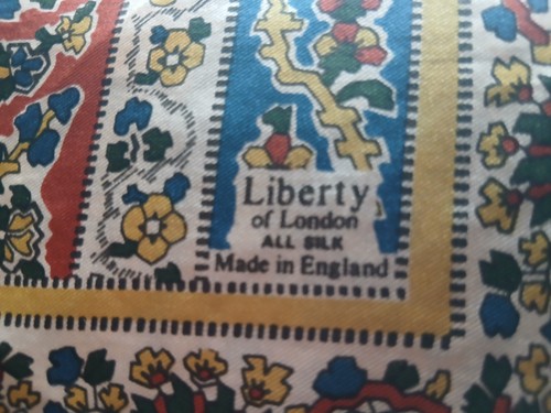 Vintage liberty london silk - of,