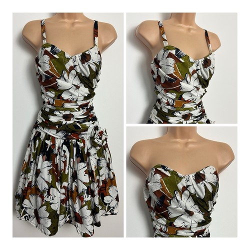 Vintage 1980s cute white brown - vintage,
